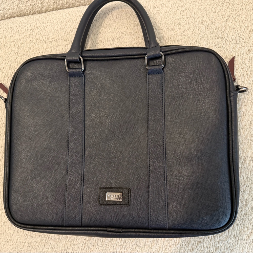 Ted Baker London Navy Laptop Bag